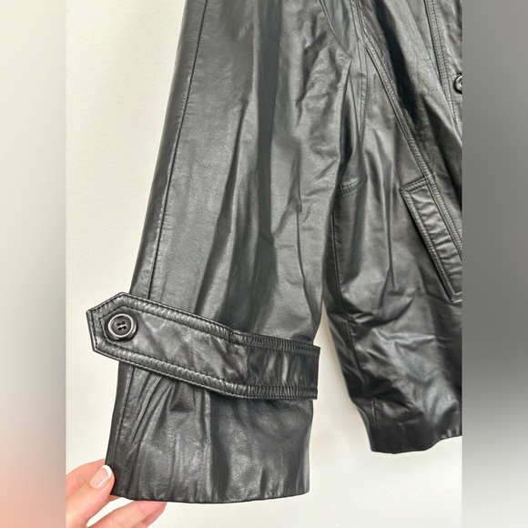 Vintage Geniune Leather Oversized Jacket size xl - Picture 6 of 7